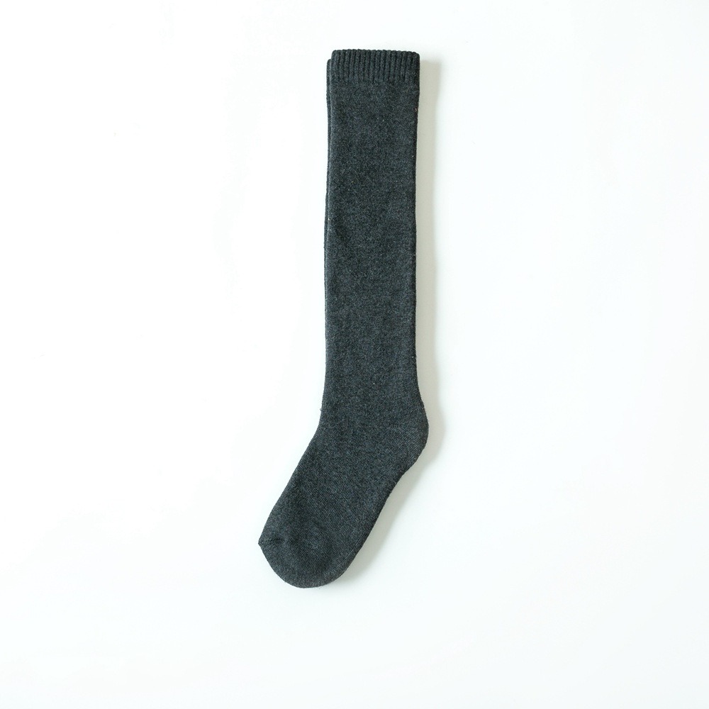Plain Terry Slouch Socks Long Crew Socks Autumn Winter Thickening Socks Wholesale Fluffy Fuzzy Socks